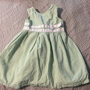 Gymboree Green Seersucker Dress